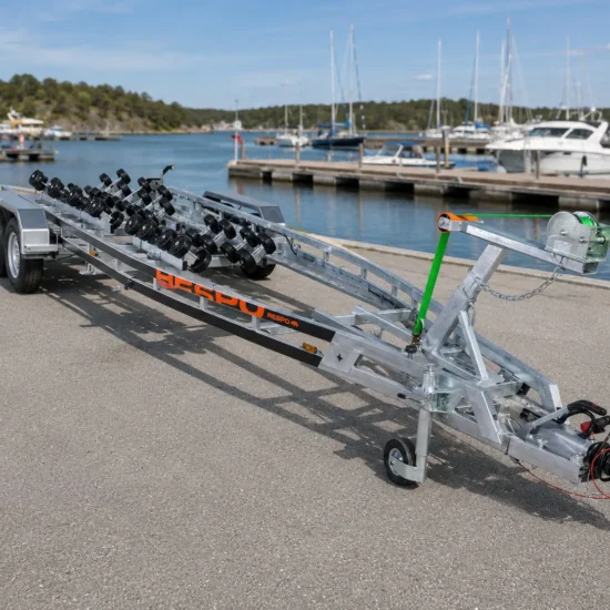 Bootsanhänger Respo 3500MR - Schwerlast-Multiroller-System für Großboote – Bild 5