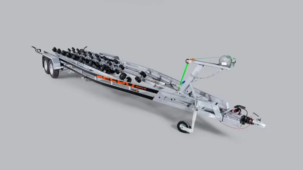 Bootsanhänger Respo 3500MR L - Extra-langes Multiroller-System für Großboote bis 29 Fuß