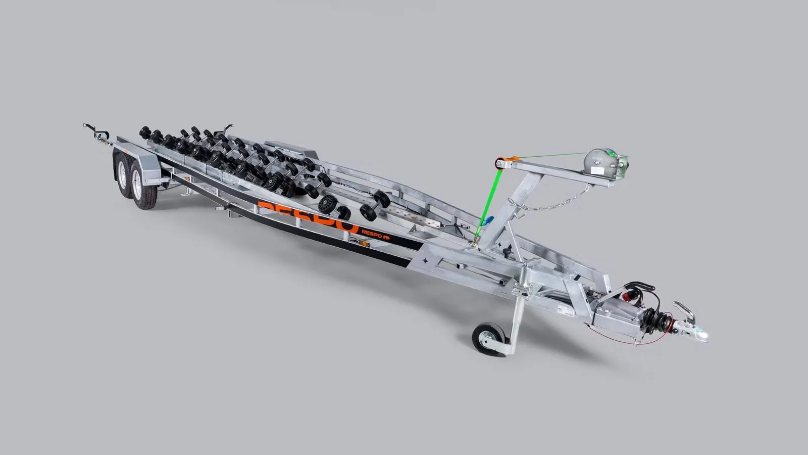 Bootsanhänger Respo 3500MR L - Extra-langes Multiroller-System für Großboote bis 29 Fuß – Bild 2