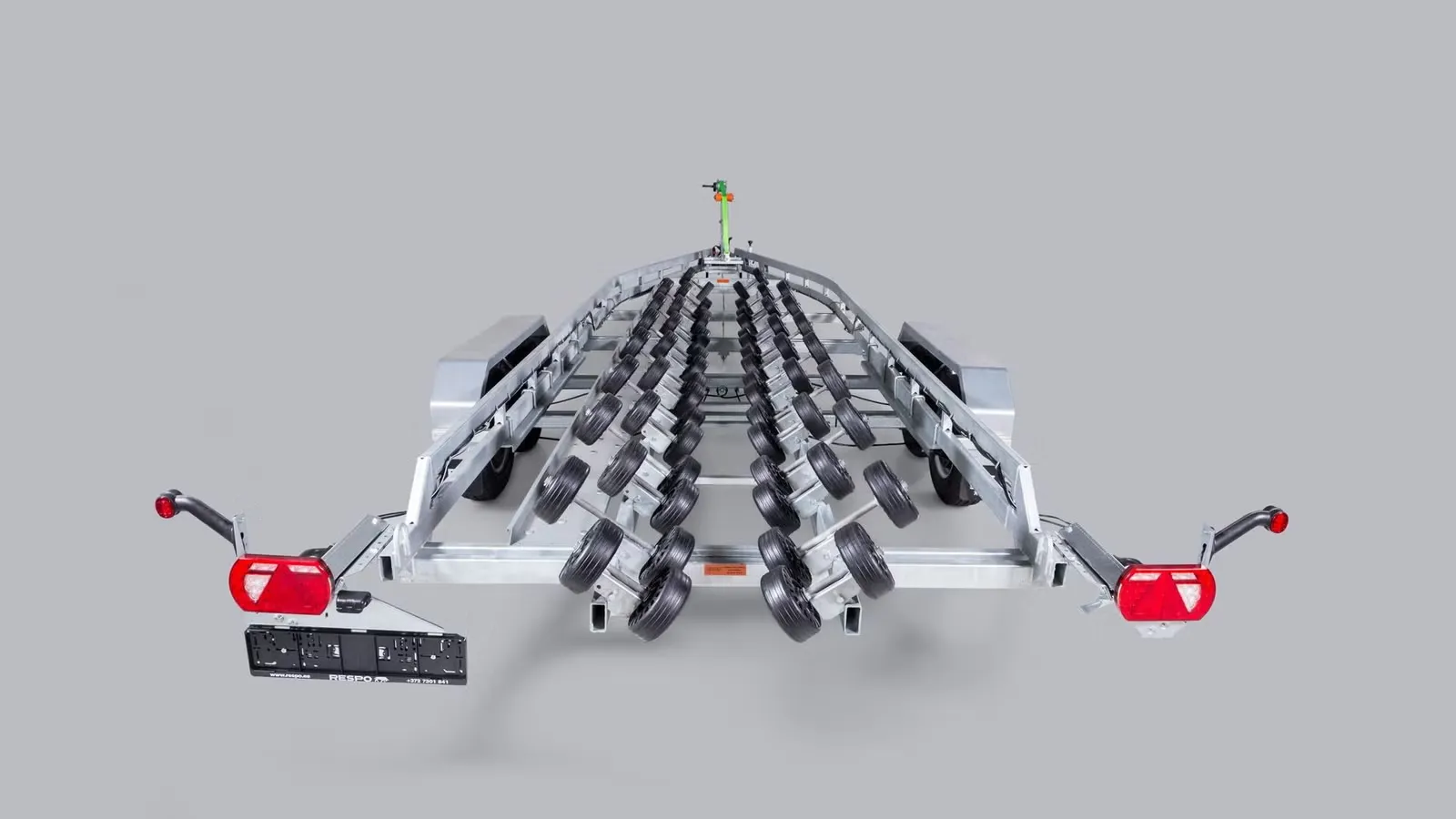 Bootsanhänger Respo 3500MR L - Extra-langes Multiroller-System für Großboote bis 29 Fuß – Bild 1