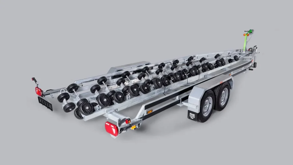 Bootsanhänger Respo 3500MR L - Extra-langes Multiroller-System für Großboote bis 29 Fuß