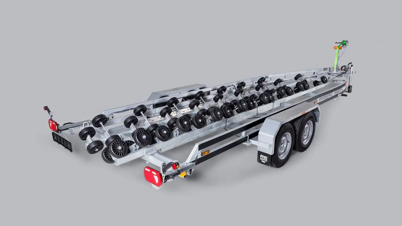 Bootsanhänger Respo 3500MR L - Extra-langes Multiroller-System für Großboote bis 29 Fuß – Bild 3