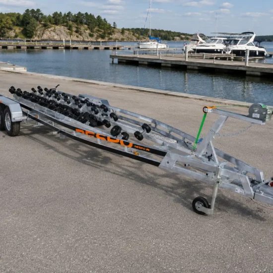 Bootsanhänger Respo 3500MR L - Extra-langes Multiroller-System für Großboote bis 29 Fuß – Bild 4