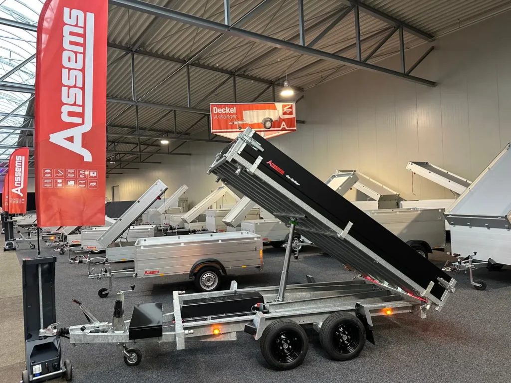 Dreiseitenkipper Anssems KSX 3500 (Auch als Maschinentransporter nutzbar)