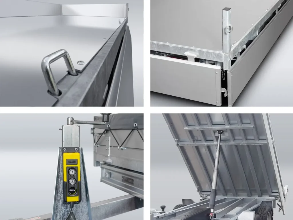 Dreiseitenkipper Anssems KSX 3500 (Auch als Maschinentransporter nutzbar)