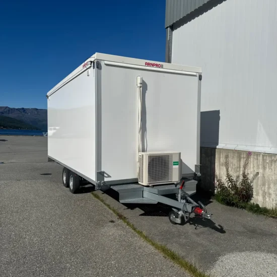 ARNPRO Kühlkofferanhänger Weiß - Tandem 2-Achser Standkühlung Doppelflügeltür Kofferanhänger – Bild 3