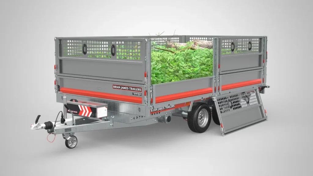 Dreiseitenkipper Brian James Tipper (Modell 526-4020-35-3-12 / 3.500 kg Tridem-Profi-Kipper)