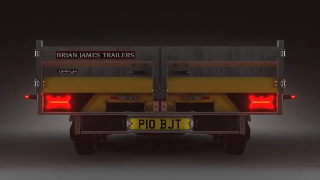 Dreiseitenkipper Brian James Tipper (Modell 526-4020-35-3-12 / 3.500 kg Tridem-Profi-Kipper)