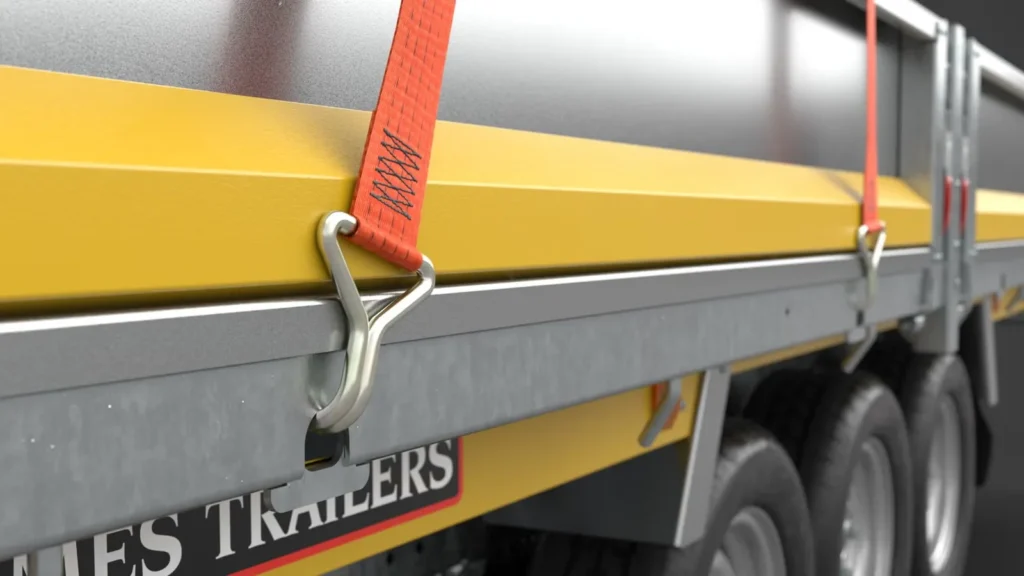 Dreiseitenkipper Brian James Tipper (Modell 526-4020-35-3-12 / 3.500 kg Tridem-Profi-Kipper)