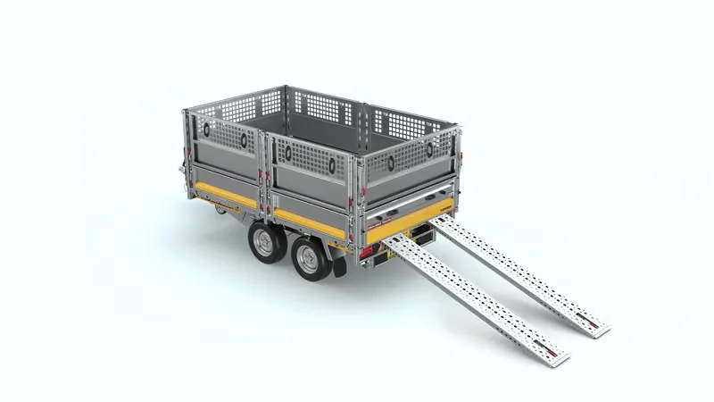 Dreiseitenkipper Ifor Williams TT3017 mit Aufsatzbordwänden (3.500 kg Schwerlast-Kipper – Ausstellungsmodell)