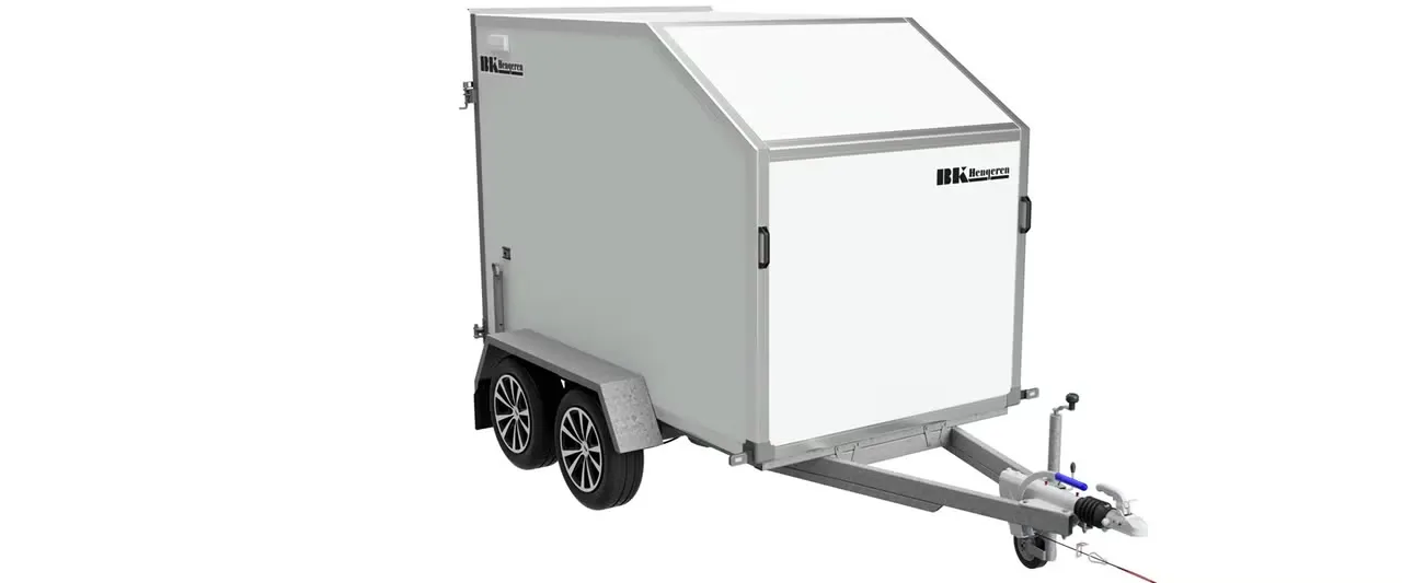 BK Hengeren PLC 2025 Kofferanhänger - 2000kg Tandem Schräge Front Wabenplatte LED – Bild 3