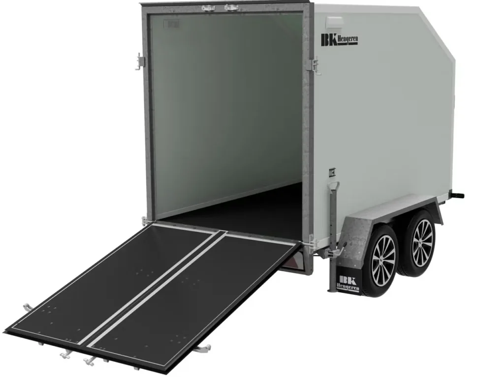 BK Hengeren PLC 2025 Kofferanhänger - 2000kg Tandem Schräge Front Wabenplatte LED