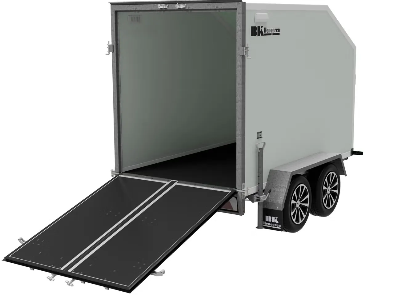 BK Hengeren PLC 2025 Kofferanhänger - 2000kg Tandem Schräge Front Wabenplatte LED – Bild 1