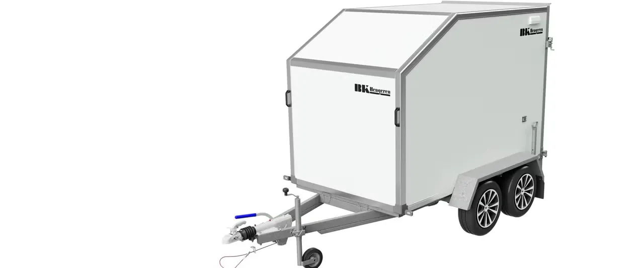 BK Hengeren PLC 2025 Kofferanhänger - 2000kg Tandem Schräge Front Wabenplatte LED – Bild 4