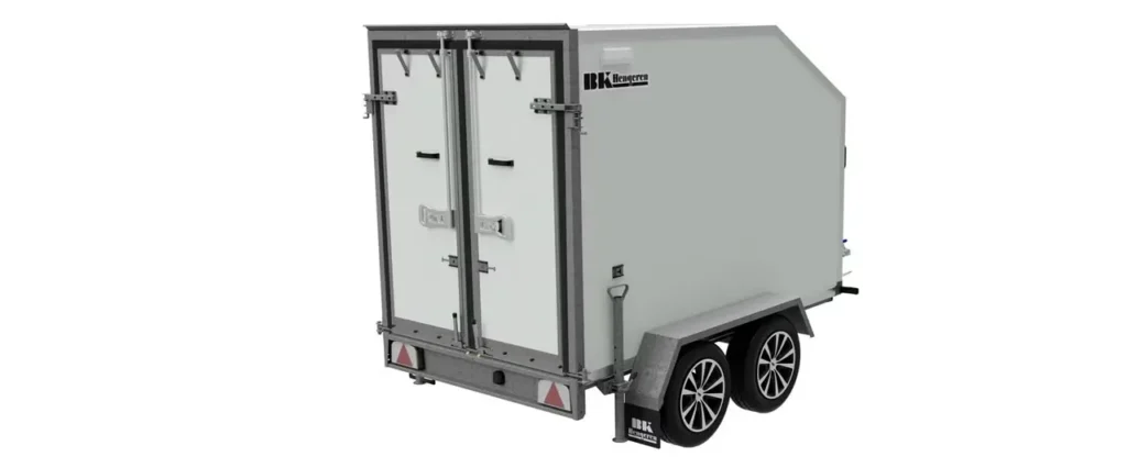 BK Hengeren PLC 2025 Kofferanhänger - 2000kg Tandem Schräge Front Wabenplatte LED