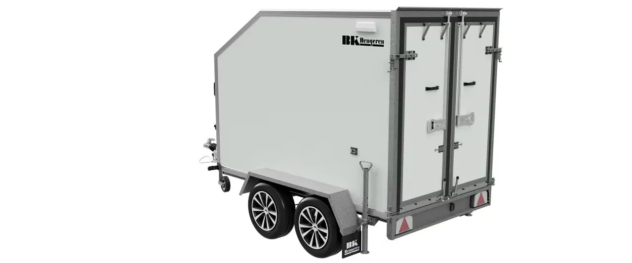 BK Hengeren PLC 2025 Kofferanhänger - 2000kg Tandem Schräge Front Wabenplatte LED – Bild 2