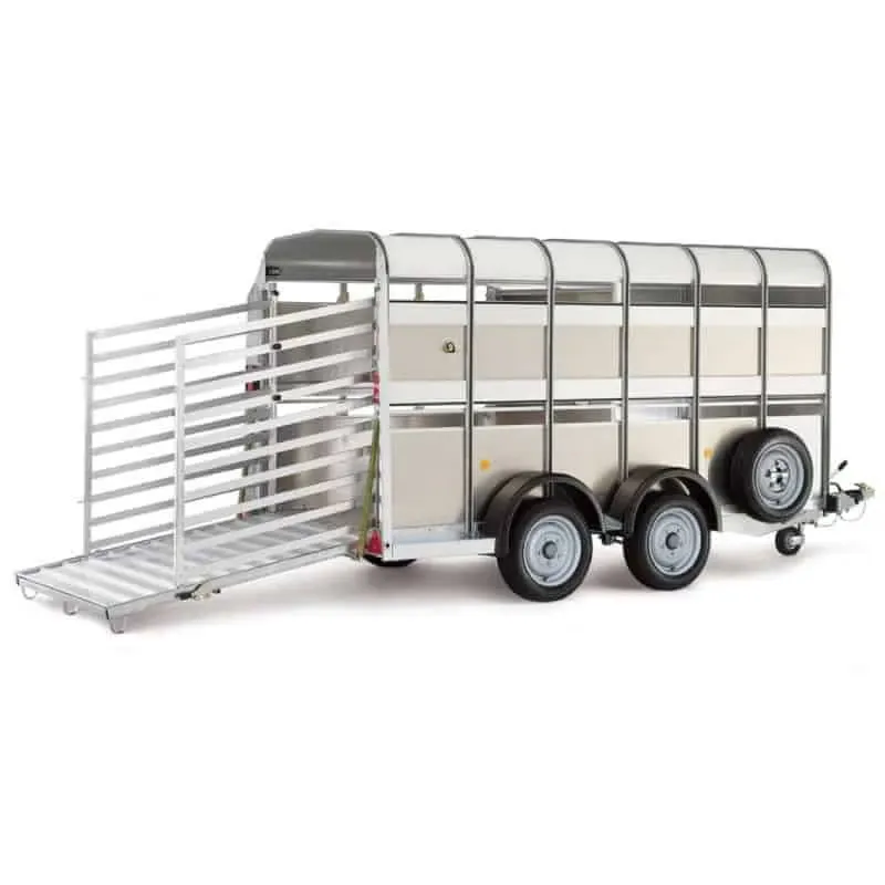 Ifor Williams TA510 14x7 Viehanhänger - 3500kg 2-Achser EasyLoad Rinder Schape Alu