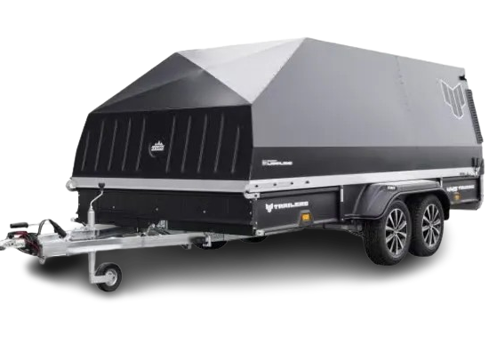4P Touring 550TXI G2 Motorschlittenanhänger - 2700kg Tandem Kunststoffeinlage LED Haube – Bild 1