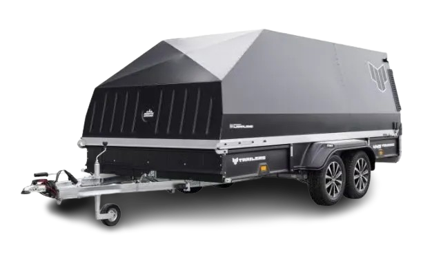 4P Touring 550TXI G2 Motorschlittenanhänger - 2700kg Tandem Kunststoffeinlage LED Haube