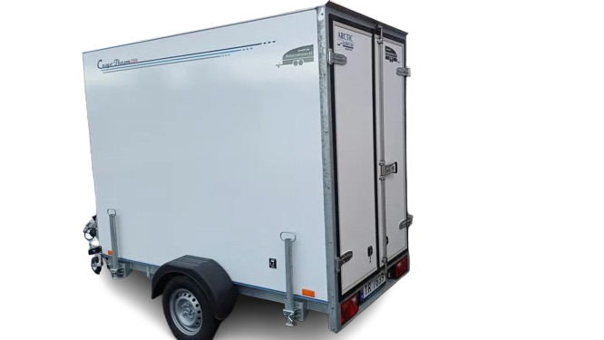 Arctic K-250-1350-D Kühlanhänger - 1350kg 1-Achser Standkühlung Alu-Wannenboden 230V