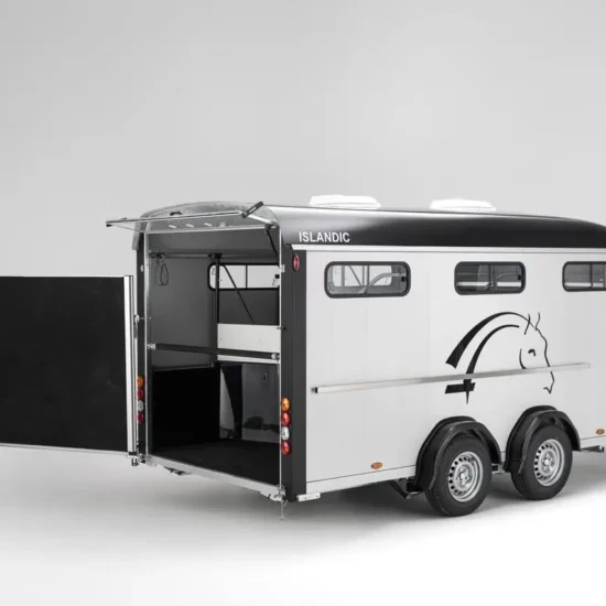 Cheval Liberté Islandic Pferdeanhänger - 4-6 Islandpferde Schräglader Pullman2 Sattelkammer 3500kg – Bild 3