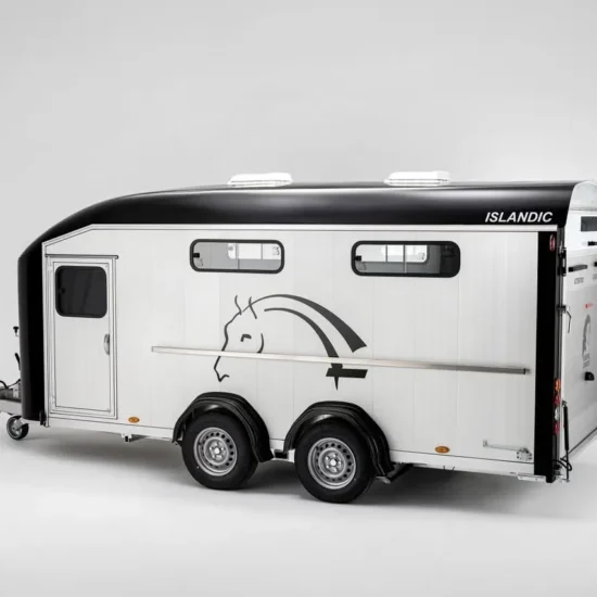 Cheval Liberté Islandic Pferdeanhänger - 4-6 Islandpferde Schräglader Pullman2 Sattelkammer 3500kg – Bild 2