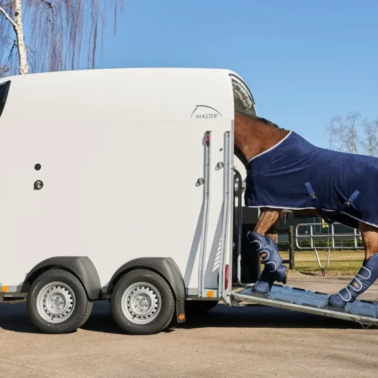 Böckmann Master WCF Pferdeanhänger - 2 Pferde Voll-GFK WCF-Fahrwerk Sattelkammer 2400kg – Bild 7
