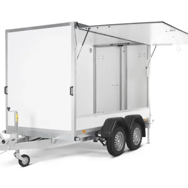 Brian James Fourgon 600-4519-30-2-12-W Kofferanhänger - 3000kg Tandem Kombirampe Low-Lader