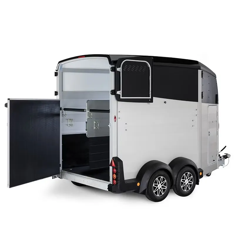 Ifor Williams HBX511 Schwarz - 2 Pferde Vollalu Integrierte Sattelkammer Parabelfederung 2700kg