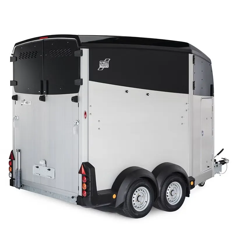 Ifor Williams HBX511 Schwarz - 2 Pferde Vollalu Integrierte Sattelkammer Parabelfederung 2700kg