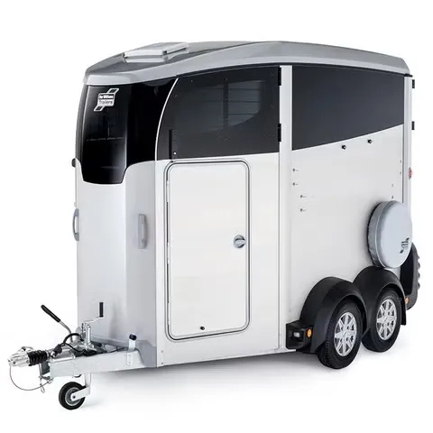 Ifor Williams HBX511 Schwarz - 2 Pferde Vollalu Integrierte Sattelkammer Parabelfederung 2700kg