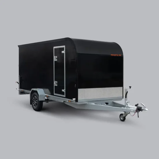 Respo Kofferanhänger 1500kg Isolierte Box - Dieselheizung 240V Rampe Blattfederung LED – Bild 1