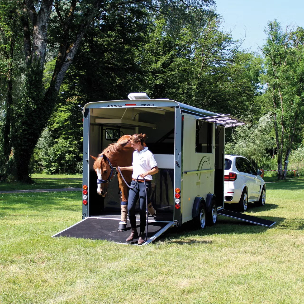Cheval Liberté MAXI 3 Pferdeanhänger - 3 Pferde Diagonallader Frontausstieg Pullman2 Sattelkammer – Bild 6