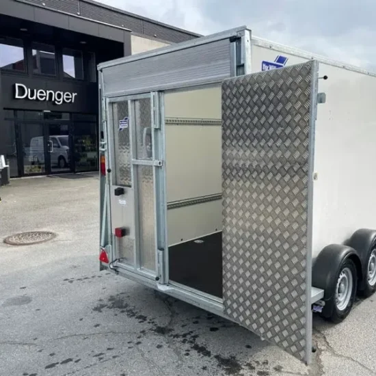 Ifor Williams BV106 7-Fuß Kofferanhänger - 3500kg Tandem Parabelfederung Kombirampe Stehhöhe – Bild 2
