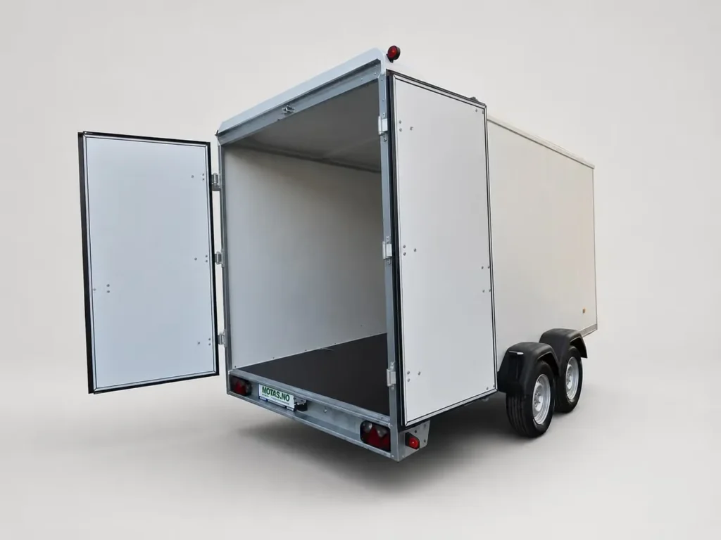 Böckmann KT 4018/27 H Kofferanhänger - 2700kg Tandem Doppel-Flügeltür Poly-Dach Stehhöhe