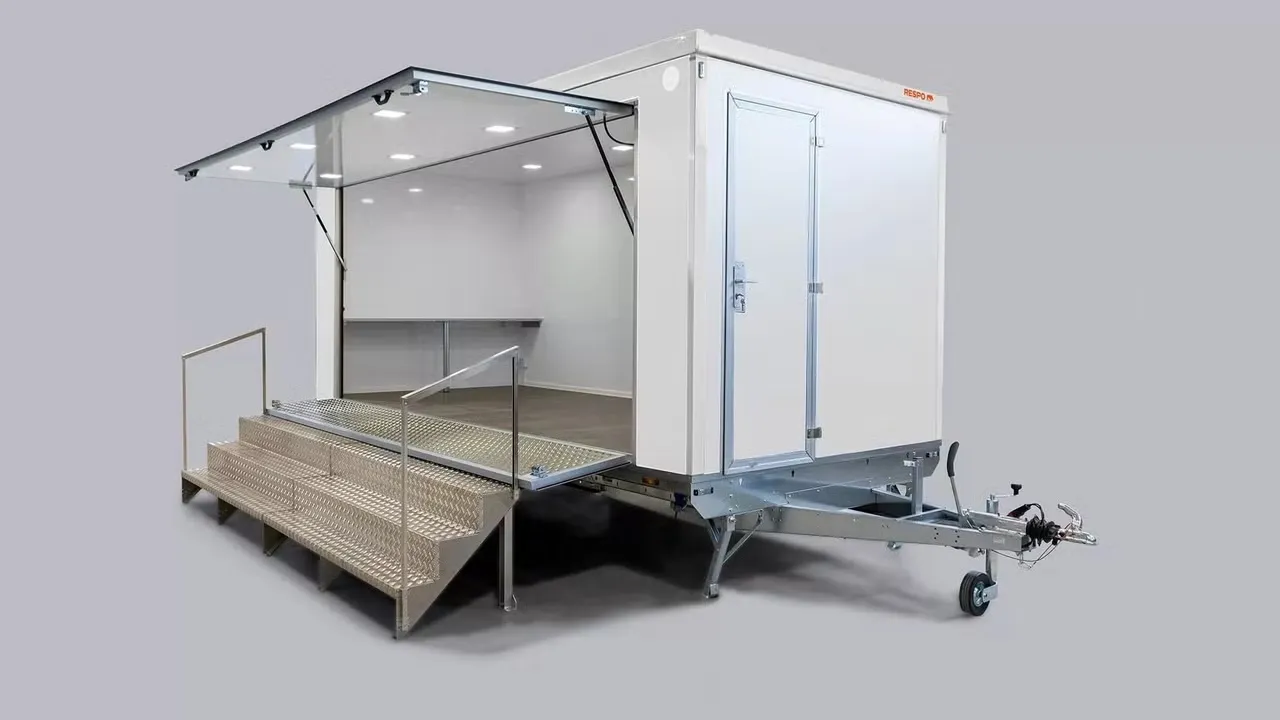Respo 610 Messeanhänger - 2000kg Tandem Verkaufsanhänger Isoliert 230V LED Showroom – Bild 2
