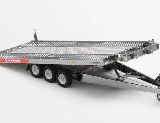 Temared Tellus Pluss 3-Achs Autotransporter – Hydraulisch Kippbar – Bild 1