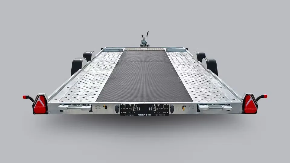 Robuster 3500kg Autotransporter mit LED-Beleuchtung & Seilwinde