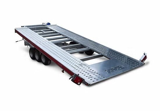TEMA Tellus Pluss 3 aksling 3500kg – Kippbarer Autotransporter mit Aluboden – 3500 kg Nutzlast – Bild 1