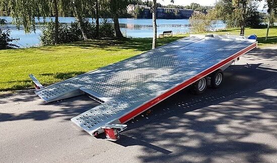 TEMA Tellus Pluss 3 aksling 3500kg – Kippbarer Autotransporter mit Aluboden – 3500 kg Nutzlast – Bild 5