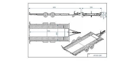 Tiki Biltransporter AP3500-DRB – Verzinkter Autotransporter – Bild 4