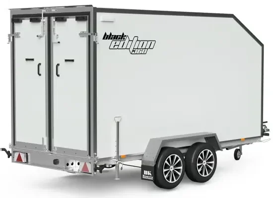 BK PLC 2736 Schranktransport-Anhänger mit geneigtem Wabenplatten-Dach – Bild 2