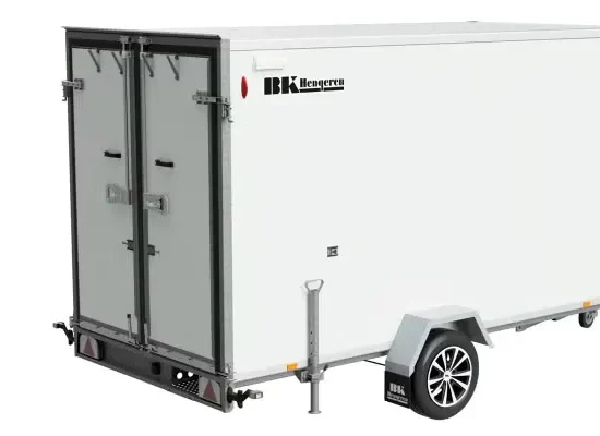 BK PLC 1336 Möbeltransport-Anhänger mit geraden Wabenplatten-Seitenwänden – Bild 3