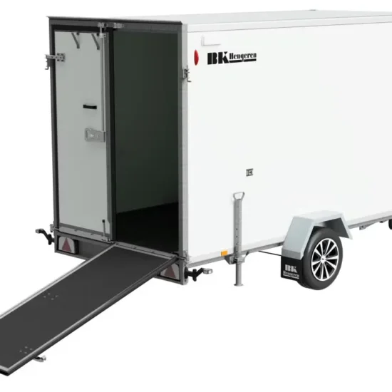 BK PLC 1336 Möbeltransport-Anhänger mit geraden Wabenplatten-Seitenwänden – Bild 1